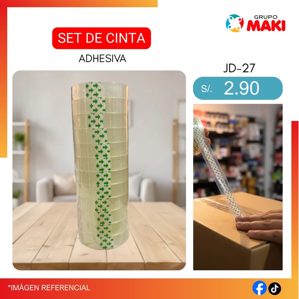 SET DE CINTA ADHESIVA JD-27