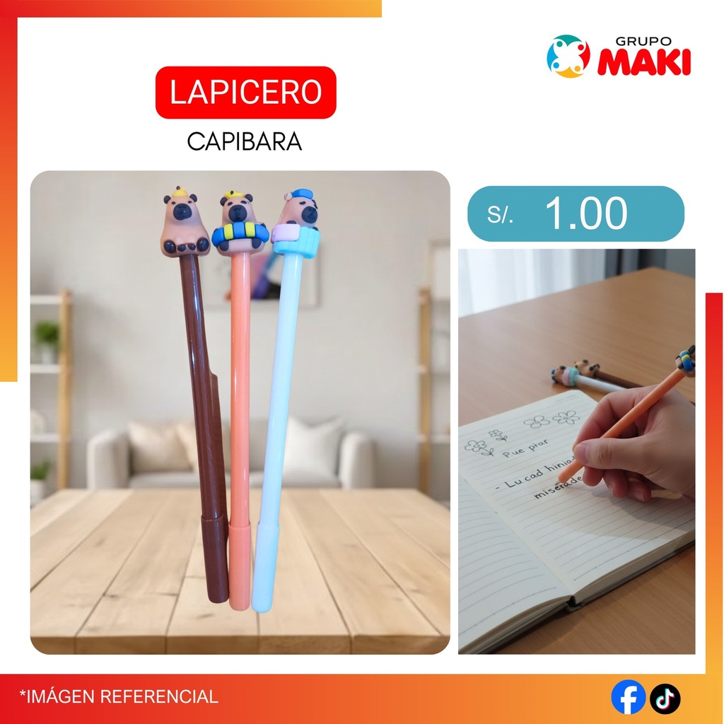 LAPICERO CAPIBARA