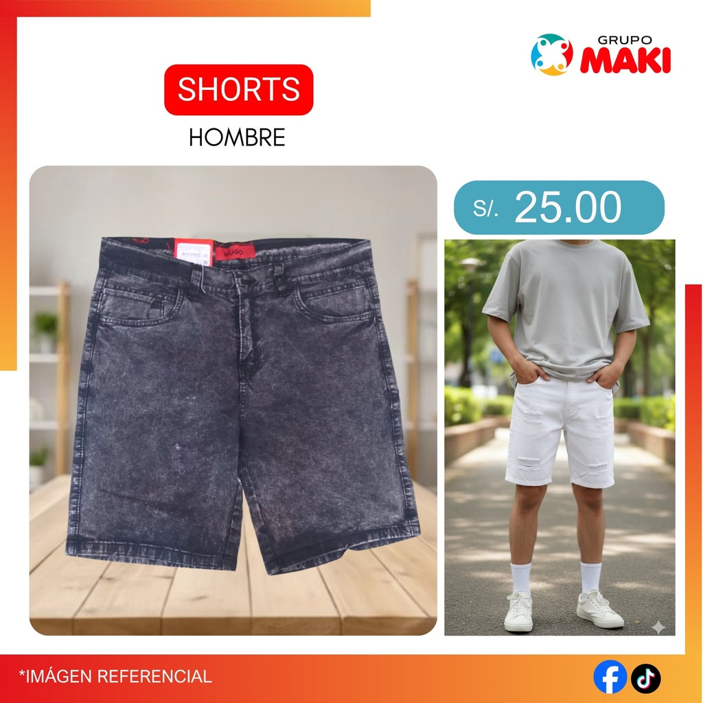 SHORT DE HOMBRE JEAN HUGO