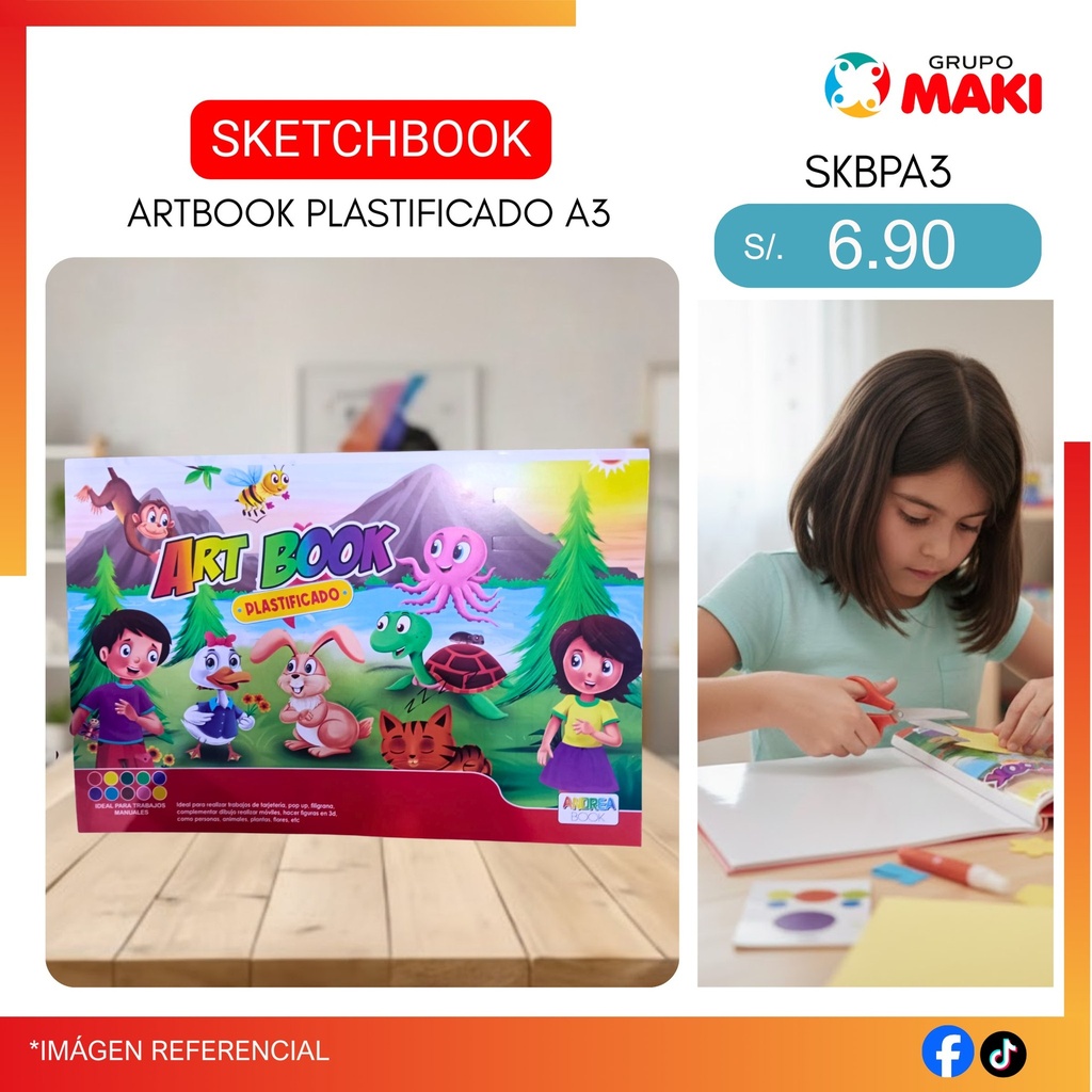 SKETCHBOOK ARTBOOK PLASTIFICADO A3