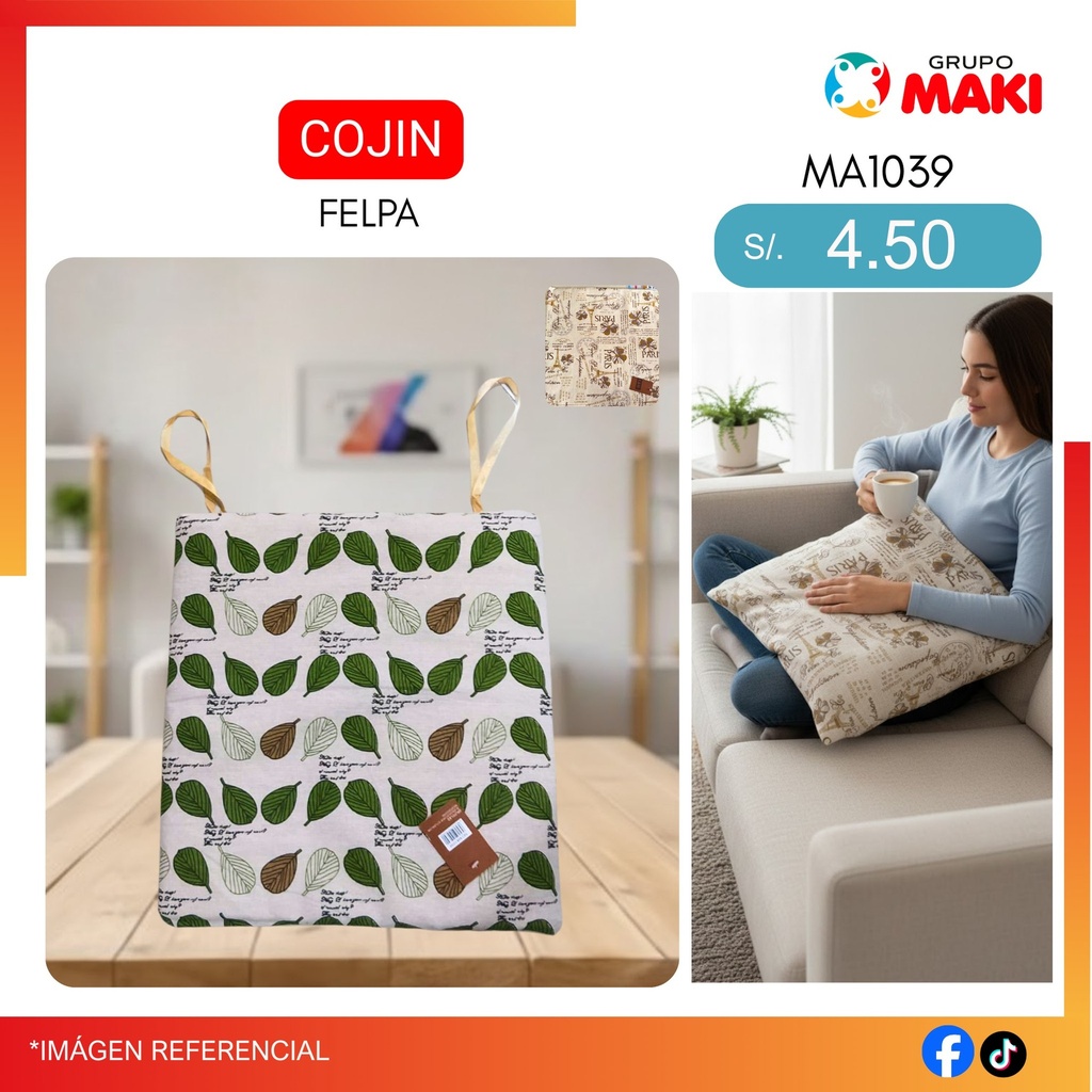 COJIN HOJAS MA1039