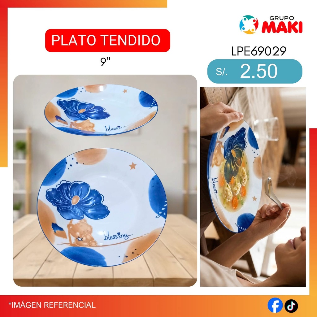 PLATO HONDO 9" LPH69029
