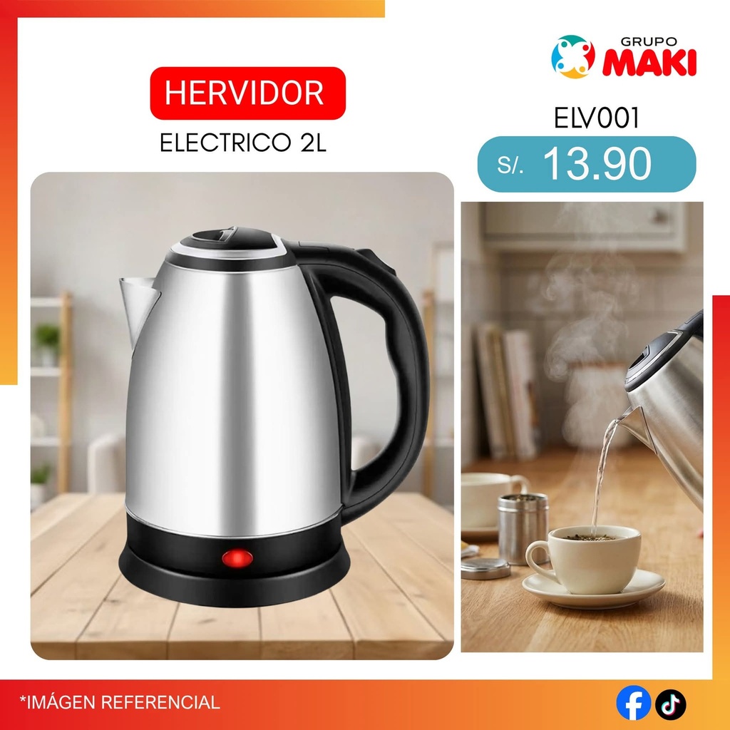HERVIDOR ELECTRICO 2L ELV001