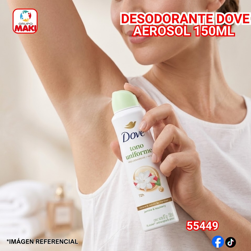 DESODORANTE DOVE AEROSOL 150ML 22/05