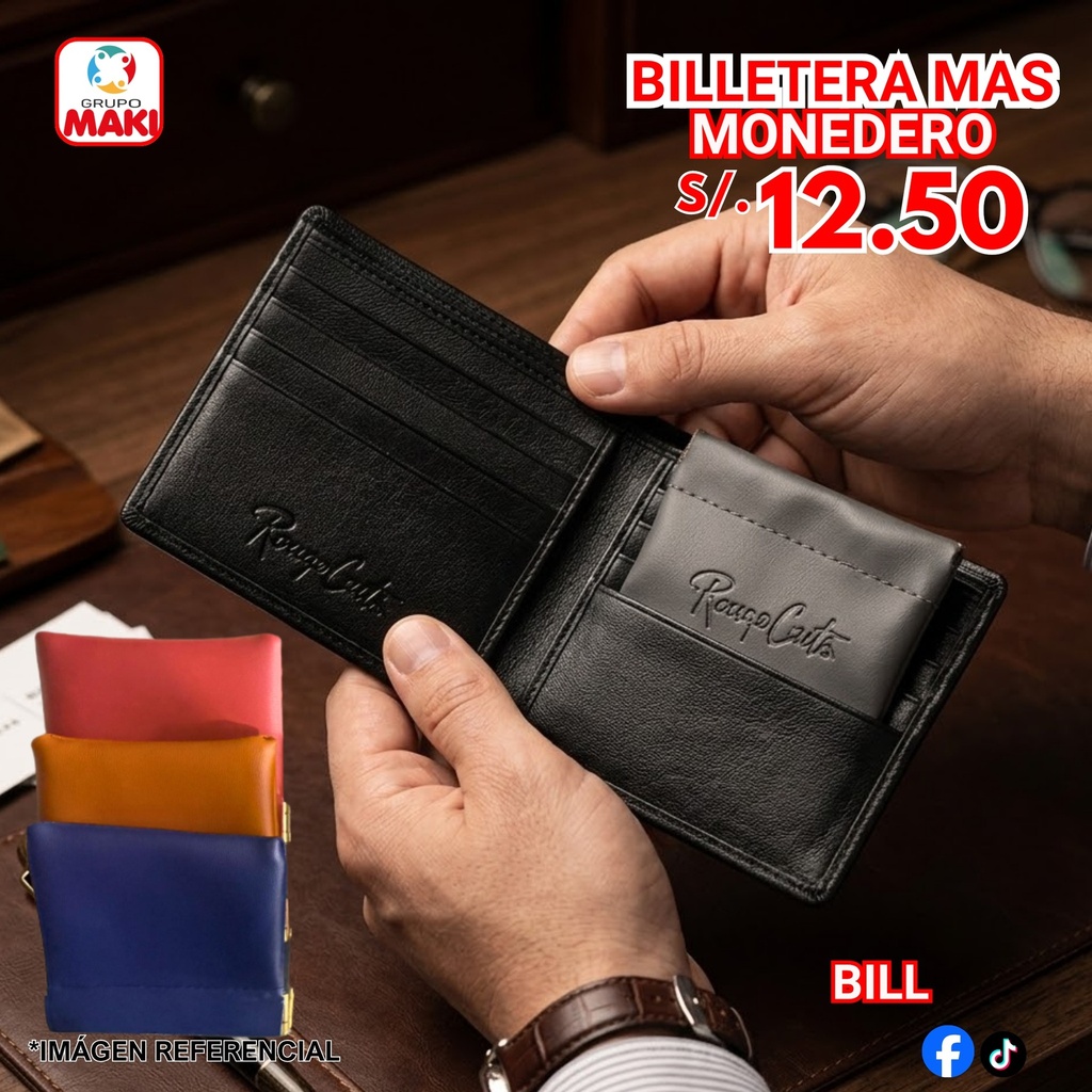 BILLETERA + MONEDERO PAPA RENZO 27/05