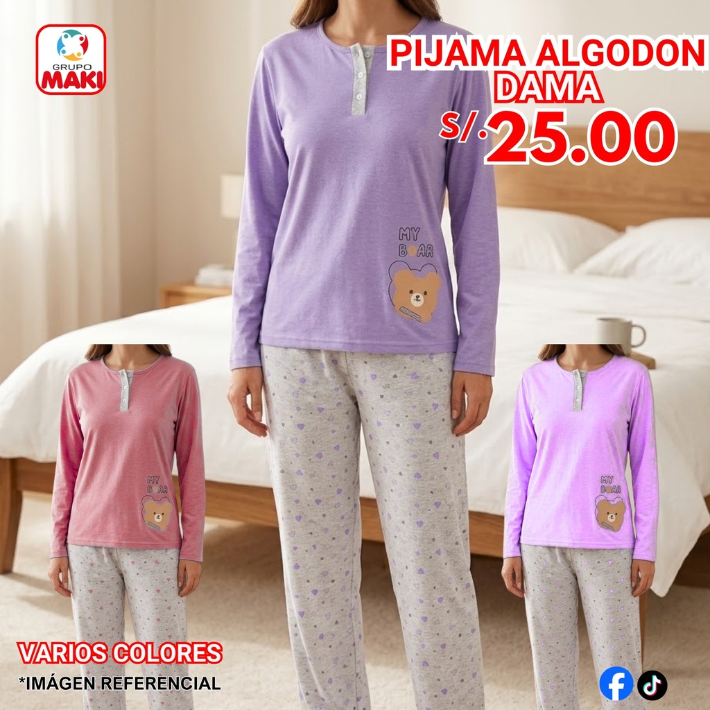PIJAMA DE ALGODON DAMA 27/05