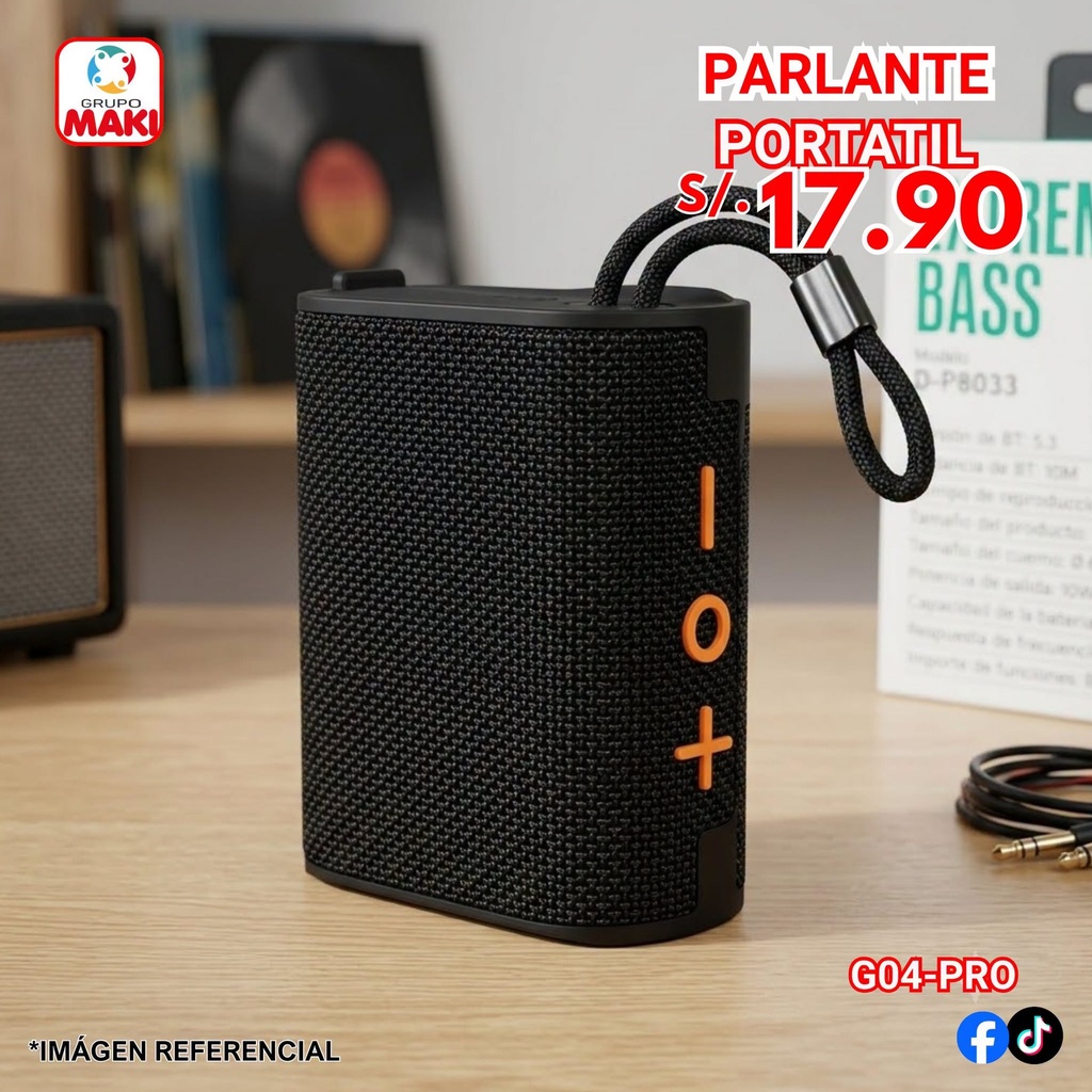 PARLANTE PORTATIL G04-PRO 09/07