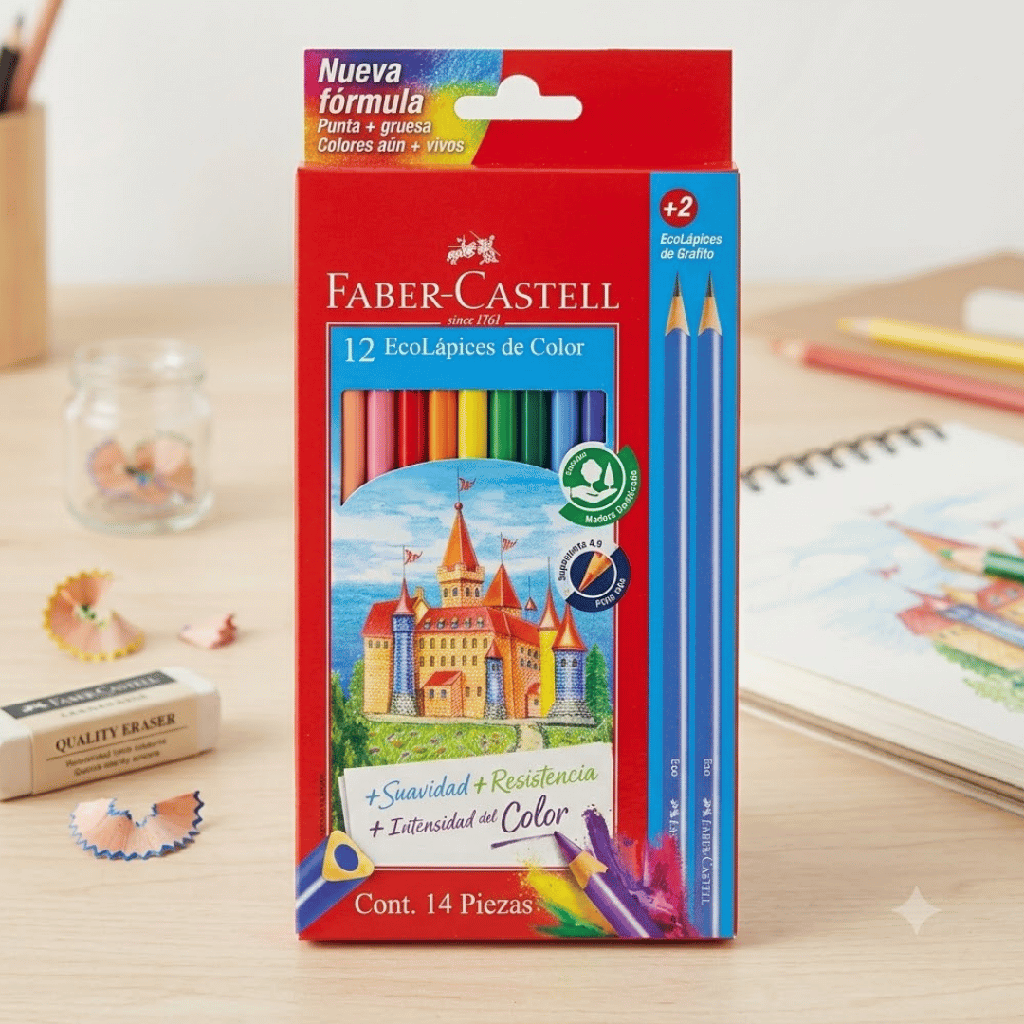 COLOR LARGO X 12 FABER CASTELL + 2 LAPIZ 11/07