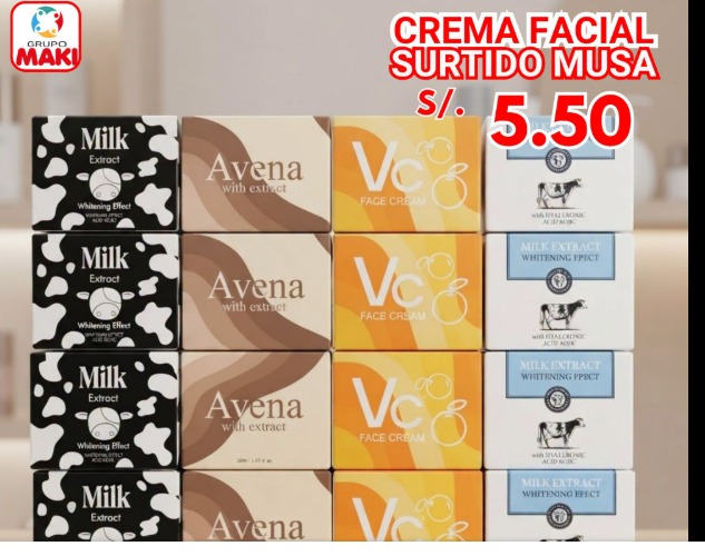 CREMA FACIAL SURTIDO MUSA 22/09