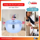 Juego de 6 ollas con tapa 18/20/22cm 19/05